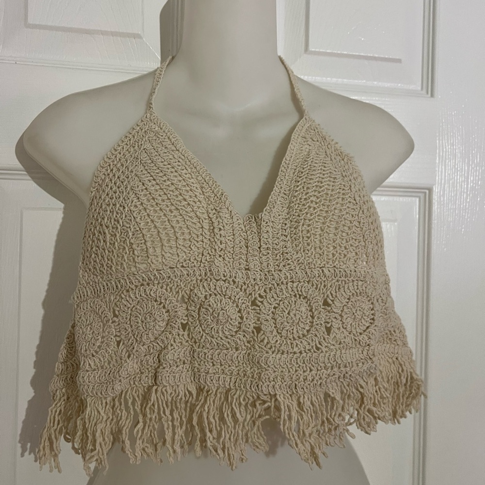 Beach top beige one size fits all